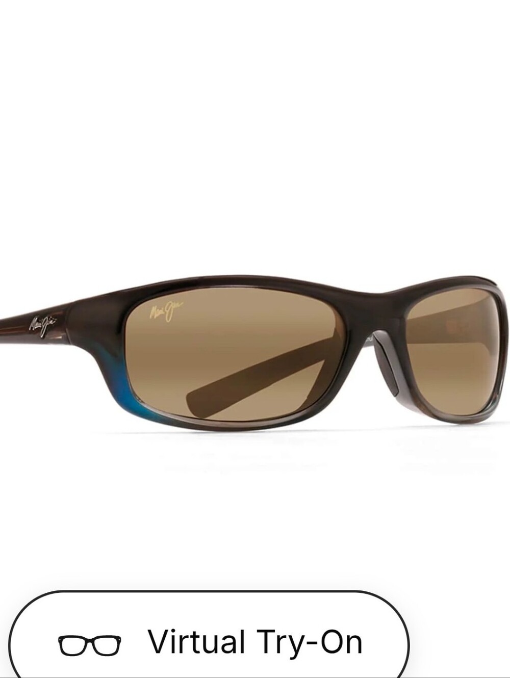 Maui Jim Dark Green Frame Sunglasses with Brown Lenses